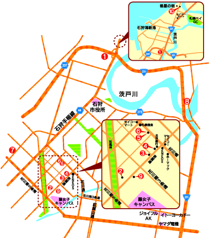 石狩バーガー販売店MAP